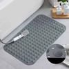 PVC Non-Slip Bath Mat with Suction Cups Shower Bathtub Mat Anti-Fatigue Bathroom Floor Mat Massage Foot Pad