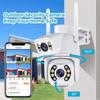 EU Plug 6MP Dual Lens WIFI PTZ IP Security Camera Real Time Dual Screen Ai Auto Tracking Body Detection Outdoor Waterproof CCTV Video Surveillance