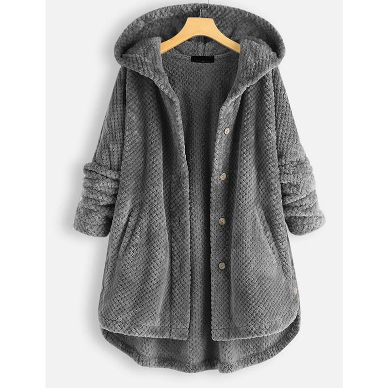 Große Damenjacke, Herbst-Winter-Kapuzenmantel, 10 Farben, Samt, modisch, mittellang, groß, Damen-Kapuzenjacke, Mantel