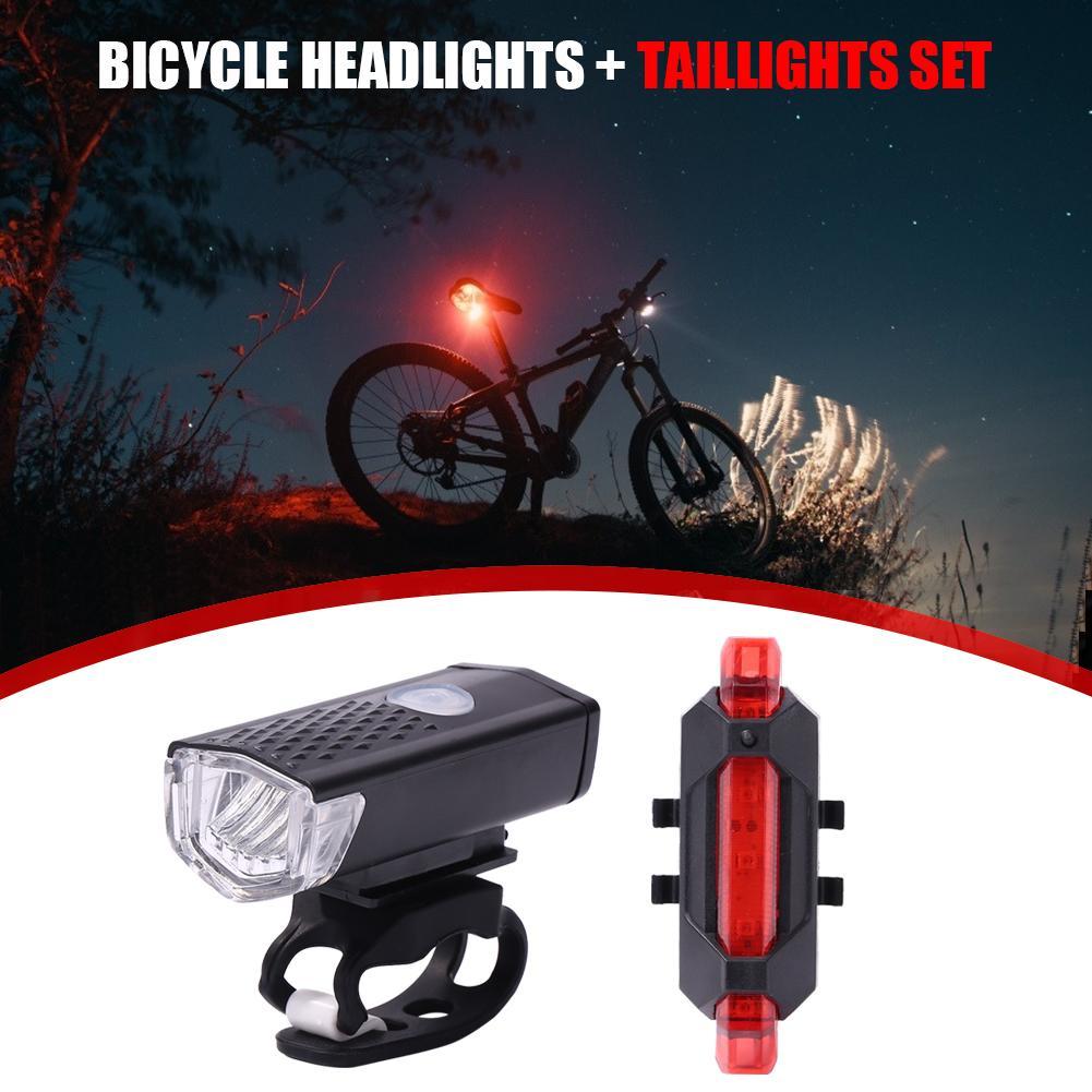 Bicycle Led Headlamp USB Rechargeable MTB Bike Taillight Lamp Cycling Equipment