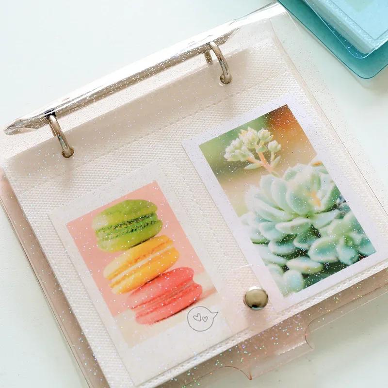 Transparent Book Style Album for 3 Inch Mini Film, 100 Pockets Mini Instax Photo Album Holder for Name Card 7s 8 25 50s