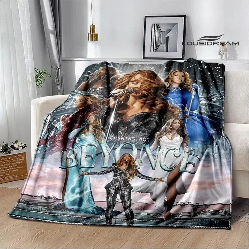 Beyonce Giselle Knowles Bedruckte Decken Flanell Warme Decke Weiche Gemütliche Decke Sofa Bettdecke Reisedecken Geburtstagsgeschenk