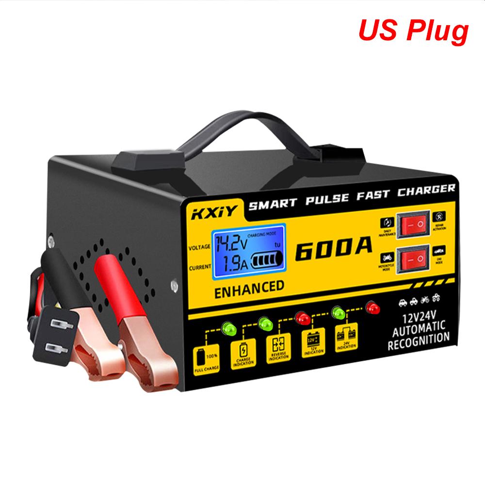 

24V 12V 130W Battery Chargers Fast Charging Digital RV Accessories Intelligent Pulse Repair Storage Cell Car Battery Chargers