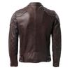 Giacca da motociclista in vera pelle da uomo vintage di taglia cinese, in pelle di mucca naturale, cappotto maschile autunnale