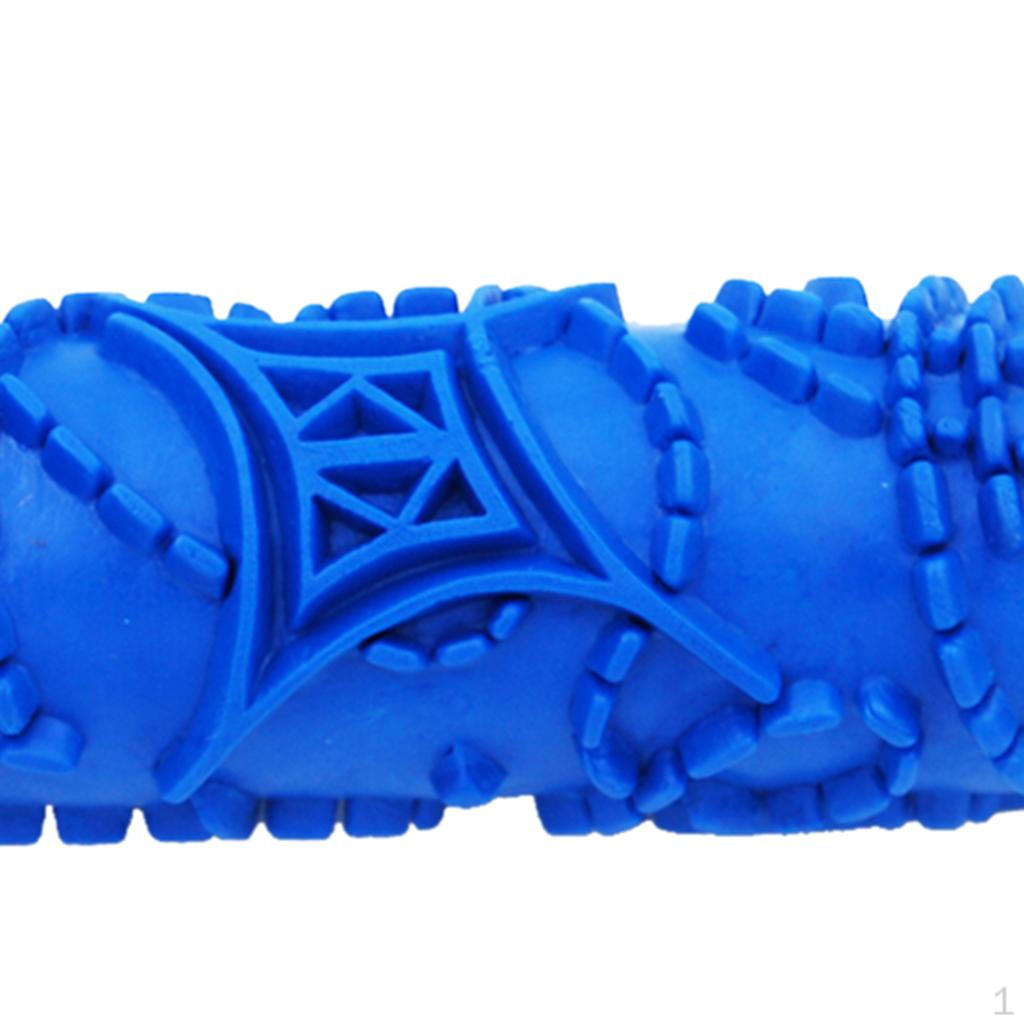 15cm DIY Embossed Flower Pattern Paint Roller For Wall Art Decoration Brush Tool