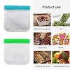 10 Pack Large Capacity Food Storage Bags Leakproof PEVA Materials Freezer Safe Reusable Containers for Office Lunch