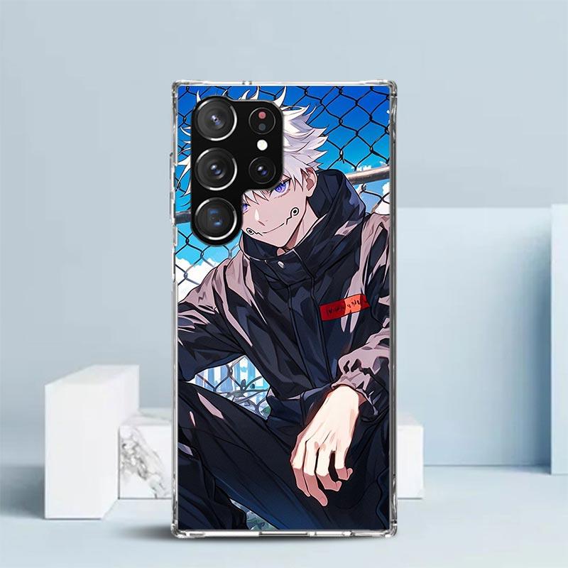 Kaisen J-Jujutsu Inumaki Toge Pouzdro na telefon Pro Samsung Galaxy S24 S25 Edge S26 Ultra S22 S23 Plus S21 + S20 FE Měkký zadní kryt z TPU