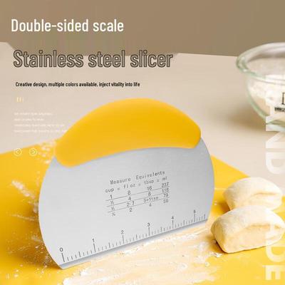 Stainless Steel Dough Scraper with Scale