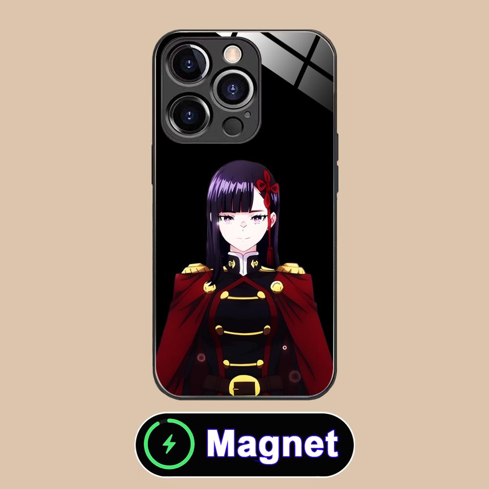 Mato seihei Ren Yamashiro Glass MagSafe Mobile Phone Case for iPhone 17 16 15 14 13 12 11 Air Pro Max Plus Mini Colorful Cover