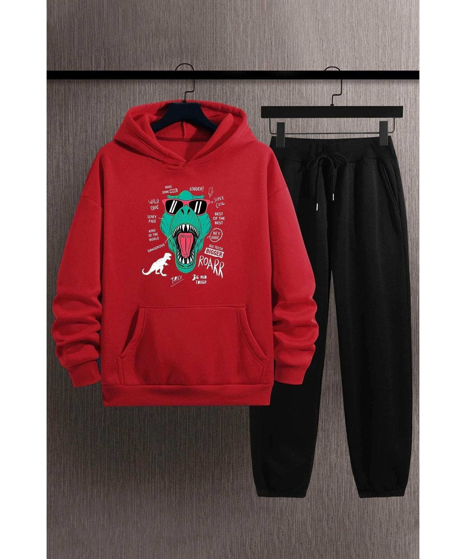 

Спортивный костюм унисекс специального дизайна с принтом T Rex сверху и снизу