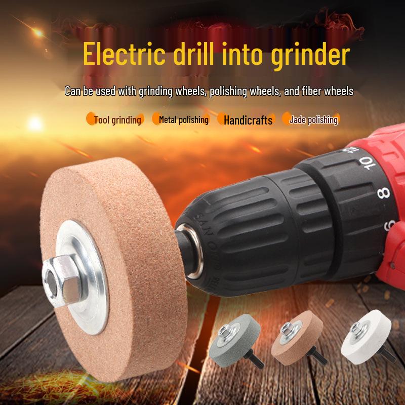 Compact Hand Drill to Grinder Conversion Kit for Metal Polishing and Sharpening