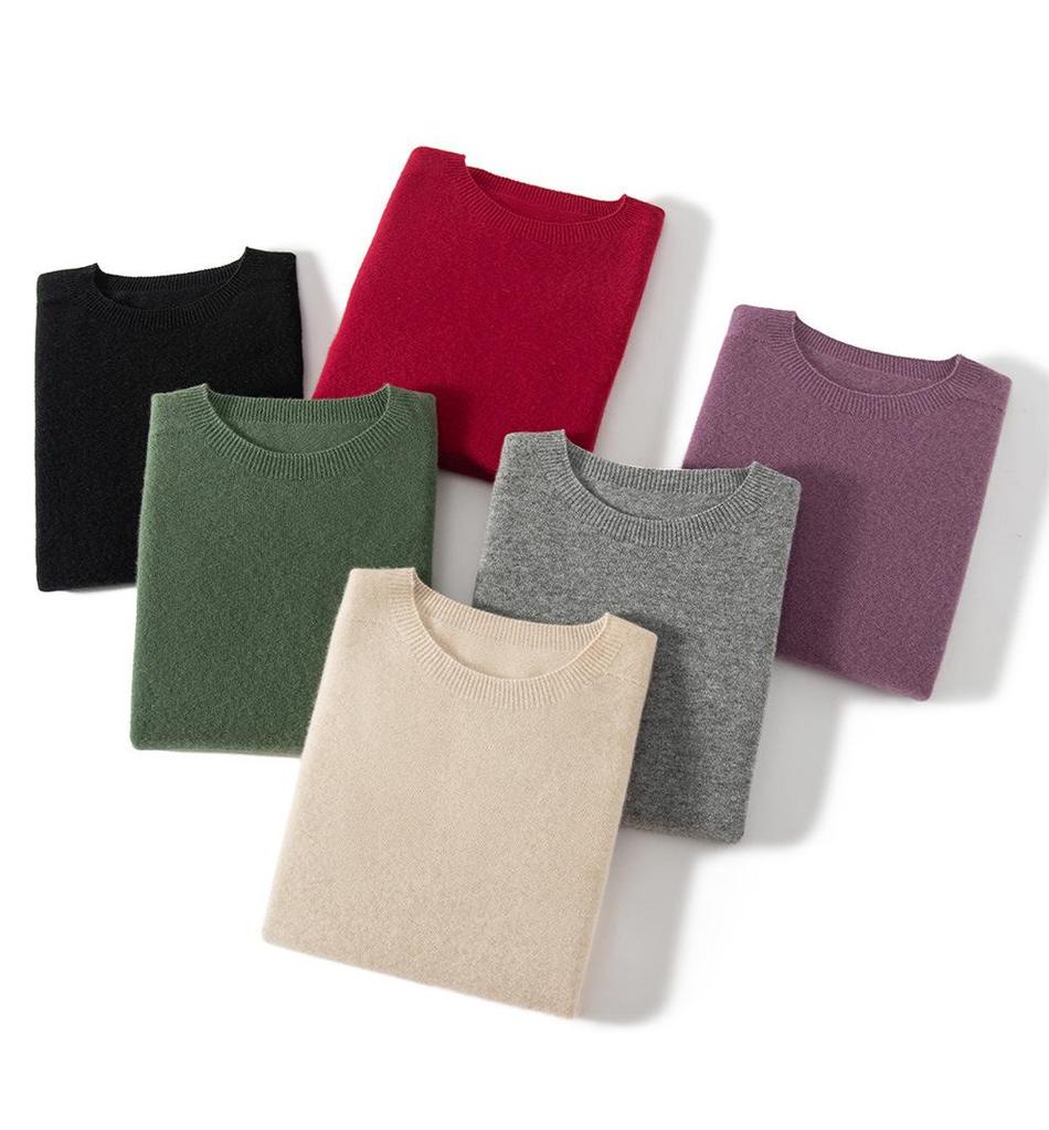 Women's Seamless Short-Sleeve Slim-Fit Round-Neck Knit Pullover