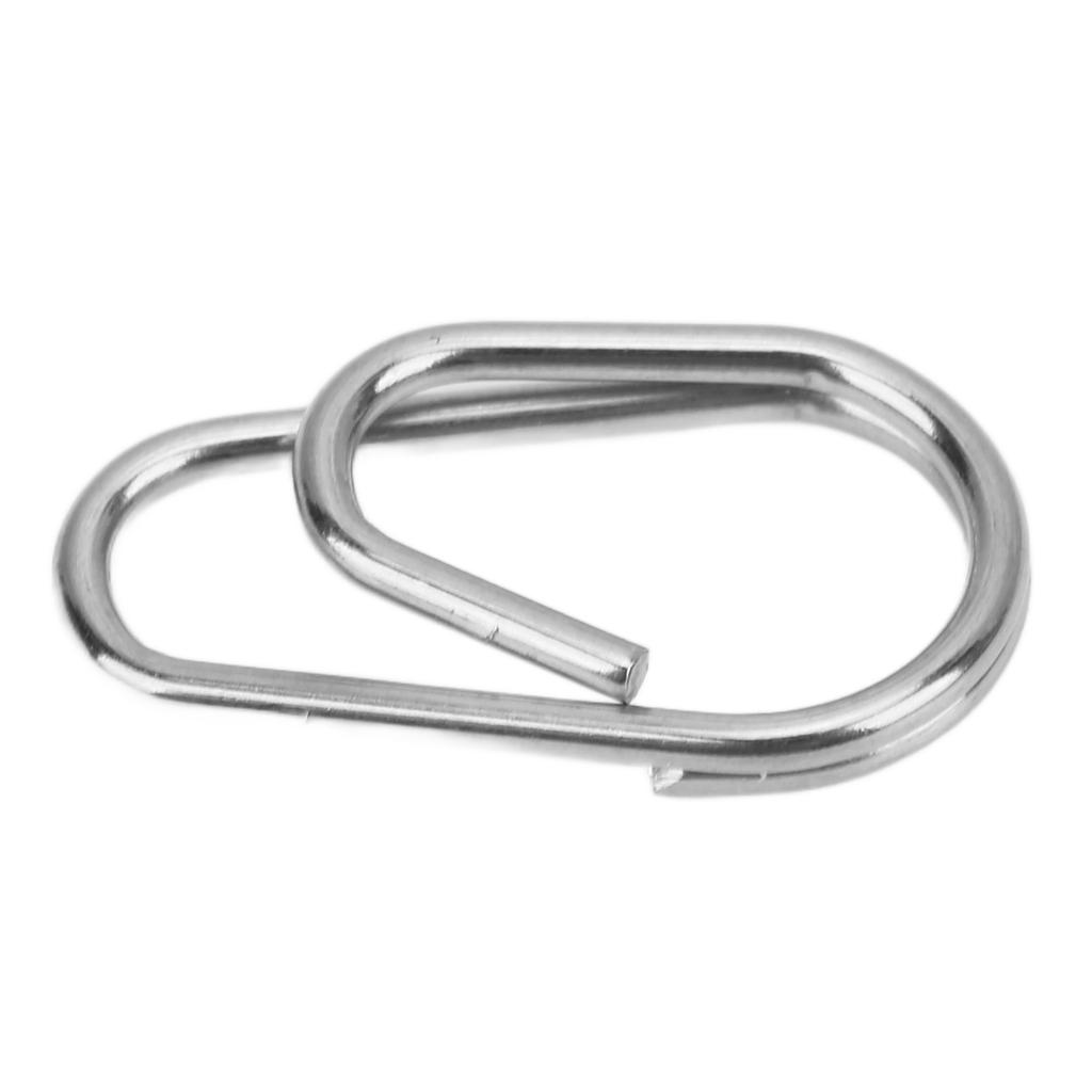 100 Pcs Fishing Ring High Tensile Strength High Tensile Strength Durable Fishing Snaps Lure ConnectorsNo. 7