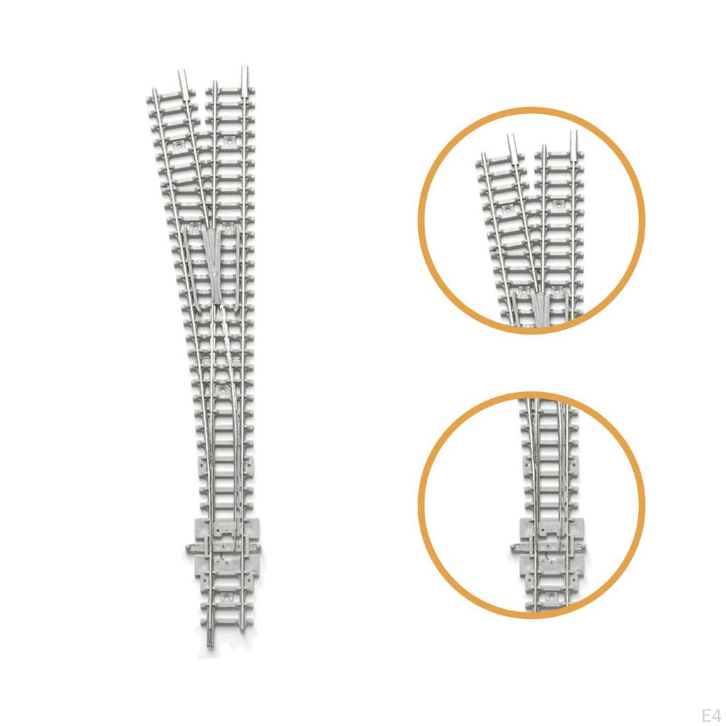 Train Model Turnout Scale for Enthusiasts White Copper 19cmx1.65cm Railroad Railway System