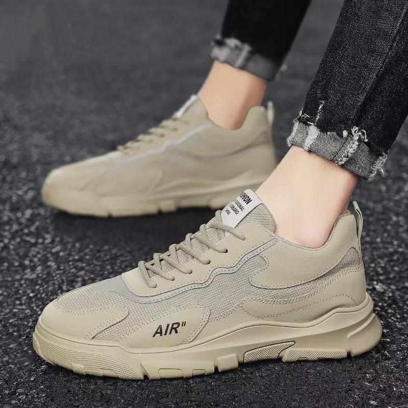 Spring men's shoes mesh lace-up sports casual shoes men's running young students learn comfortable spring new models