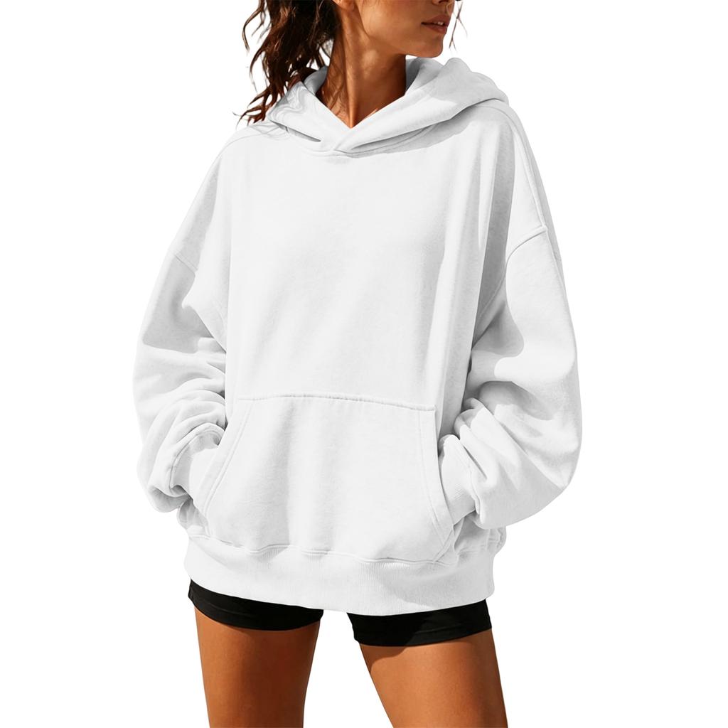 Women's Long Sleeve Neck Pullover Hoodie for Casual Daily Wear