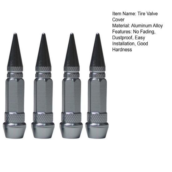 4 ks 45/60mm Krytky ventilků pneumatik Hrotový design Prachotěsné Hliníková slitina Jízdní kola Motocykl Krytky ventilků pneumatik Automobilové potřeby