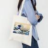 Women Shopper The Great Wave Kanagawa Printed Tote Bag High Capacity Harajuku Handbag Girl Shoulder Shopping Bag Lady Canvas Bag