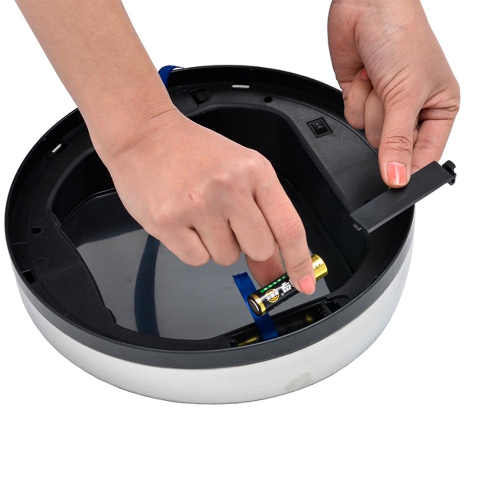 3 Liter Sensor Stainless Steel Dustbin Automatic Garbage Trash Can Smart Waste Bin  Ash-bin Round Shape  Bathroom Accessories