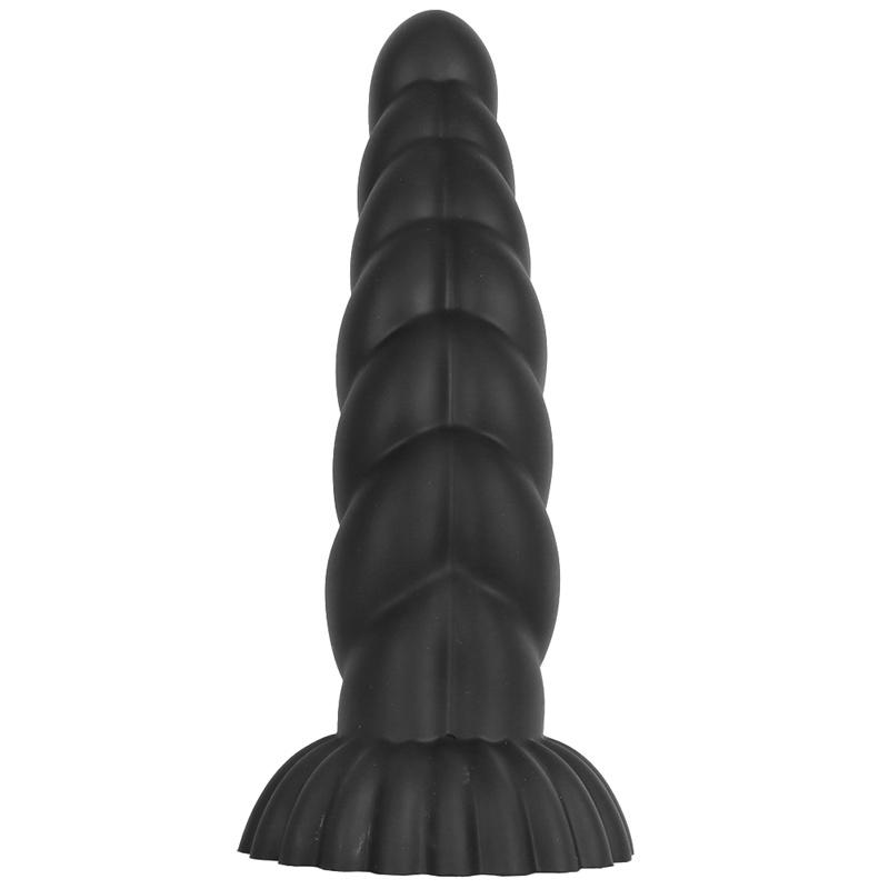 Silicone Black Extra Large Thick Anal Plug Penis Soft Thick Anal Plug Back Yard Fisting Anal Expander Male and Female Anal Masturbation