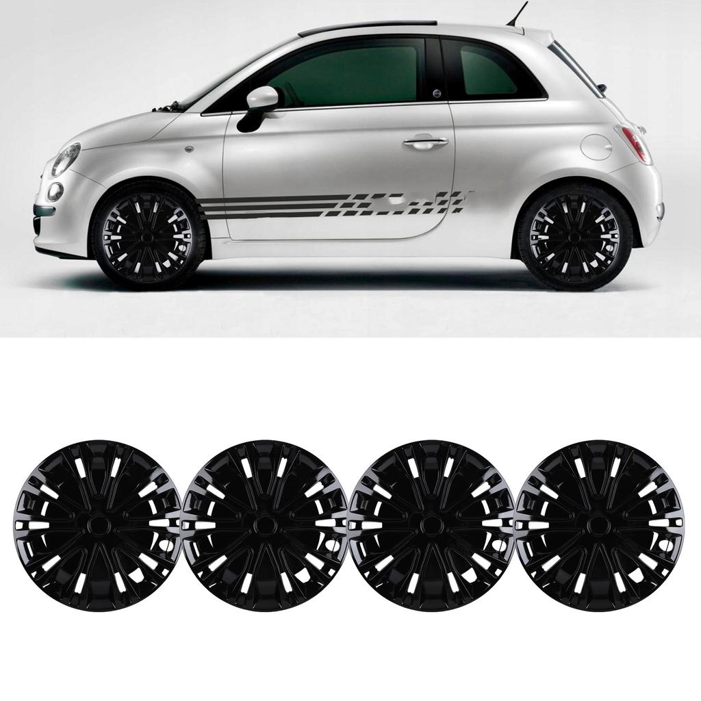 4 STÜCK Radkappe 14 Zoll Stilvolles Clip-On-Design R14 Radnabenabdeckung Ersatz für AX