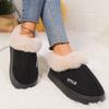 Home Fluffy Platform Shoes Ankle Boots Women's Winter Basis Snow Boots Female Outdoor Indoor Non Slip Thick Soft House Warm Wool