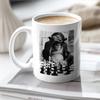 Chimp Playing Chess Mug, Cool Chess Mug, Chess Gift, Chess Player, Chess Merch, Gift For Chess Player, Chess Art, Funny Chess T Shirt and Kids Tshirt