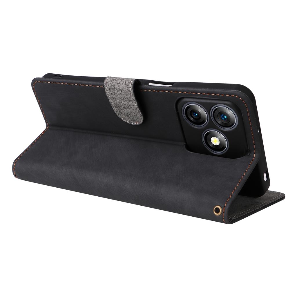 For Ulefone Note 18 Ultra Leather Case RFID Blocking Wallet Phone Cover with Strap