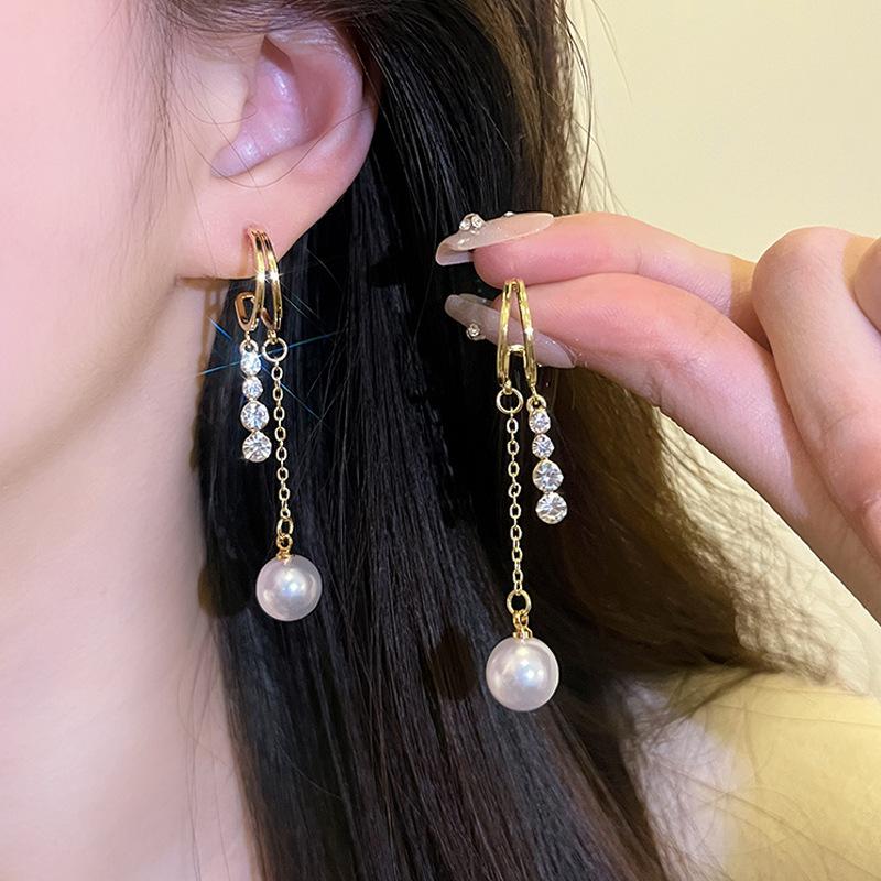 Mote øredobber, retro lette luksus øredobber i lang stil, friske og søte øredobber, high-end gave øredobber smykker gave