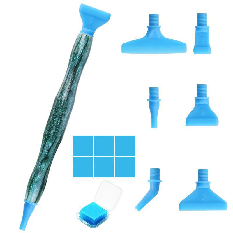 5D Diamond Painting Pen Set with Glue & Drill Bits for DIY Embroidery