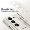 For Samsung Foldable Leather Phone Case for Samsung Galaxy Z Fold4 with Pen Phone Shell for Galaxy Z Fold 5 Folding Bracket Cover