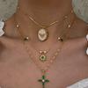 New Gold Butterfly Shell Necklace Retro Style Foldable Album Photo Frame Necklace Photo Holding Open Close Necklace Jewelry
