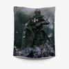 Medieval Knight Tapestry  Crusader Warrior Design Perfect for Historical Themed Room Decor Large Wall Hanging Artwork