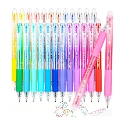 24 Colors Erasable Ballpoint Pen Retractable Gel Ink Pen, 0.7mm Fine Point Color Pen, Smooth Writing Erasable Rollerball Pen (For Drawing, Notes,