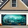 Halloween  Garage Door Background Celebration Atmosphere Party Photo Foreign Trade Garage Background
