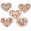 Hollow Heart Wooden Slices - DIY Jewelry & Creative Decorations