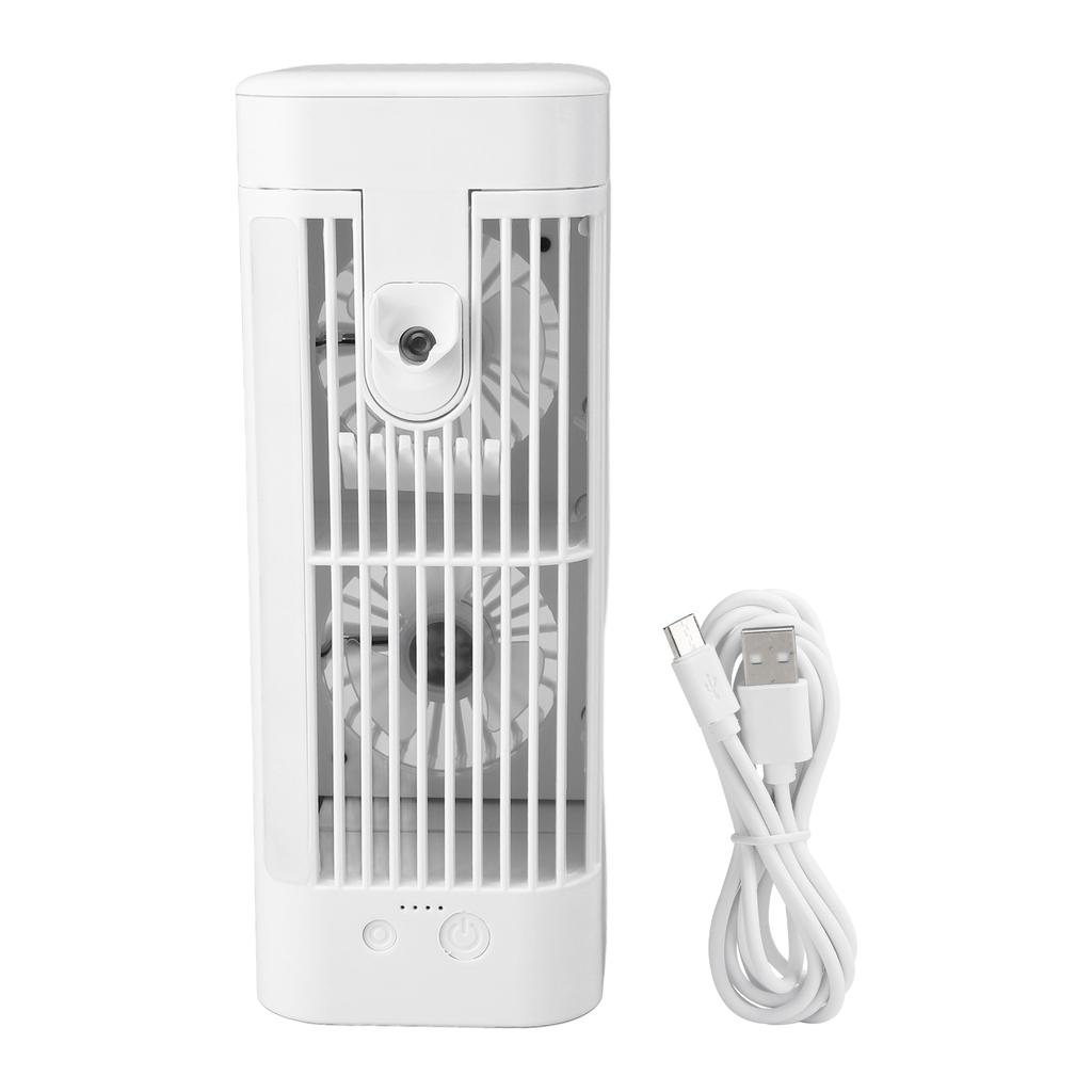 Acondicionador de Aire de Escritorio 5W 5V Motor Sin Escobillas Bajo Nivel de Ruido Ventilador Enfriador de Aire con Llenado Superior 120mL de Agua