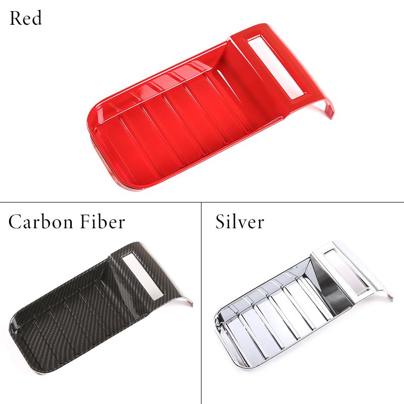 For Toyota Tundra 2014- Armrest Box Protective Covers Carbon Fiber Car Central Armrest Decorative Modification
