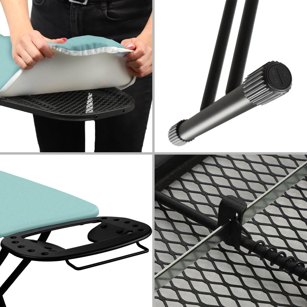 KADAX Deska Do Prasowania Składana Duża 120x38cm szeroka Standardowa Z Uchwytem