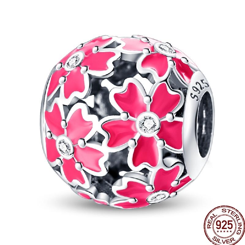 Exquisite Copper Round Hollow Star Element Flower Beaded Beads Suitable For 3Mm Original Bracelet Diy