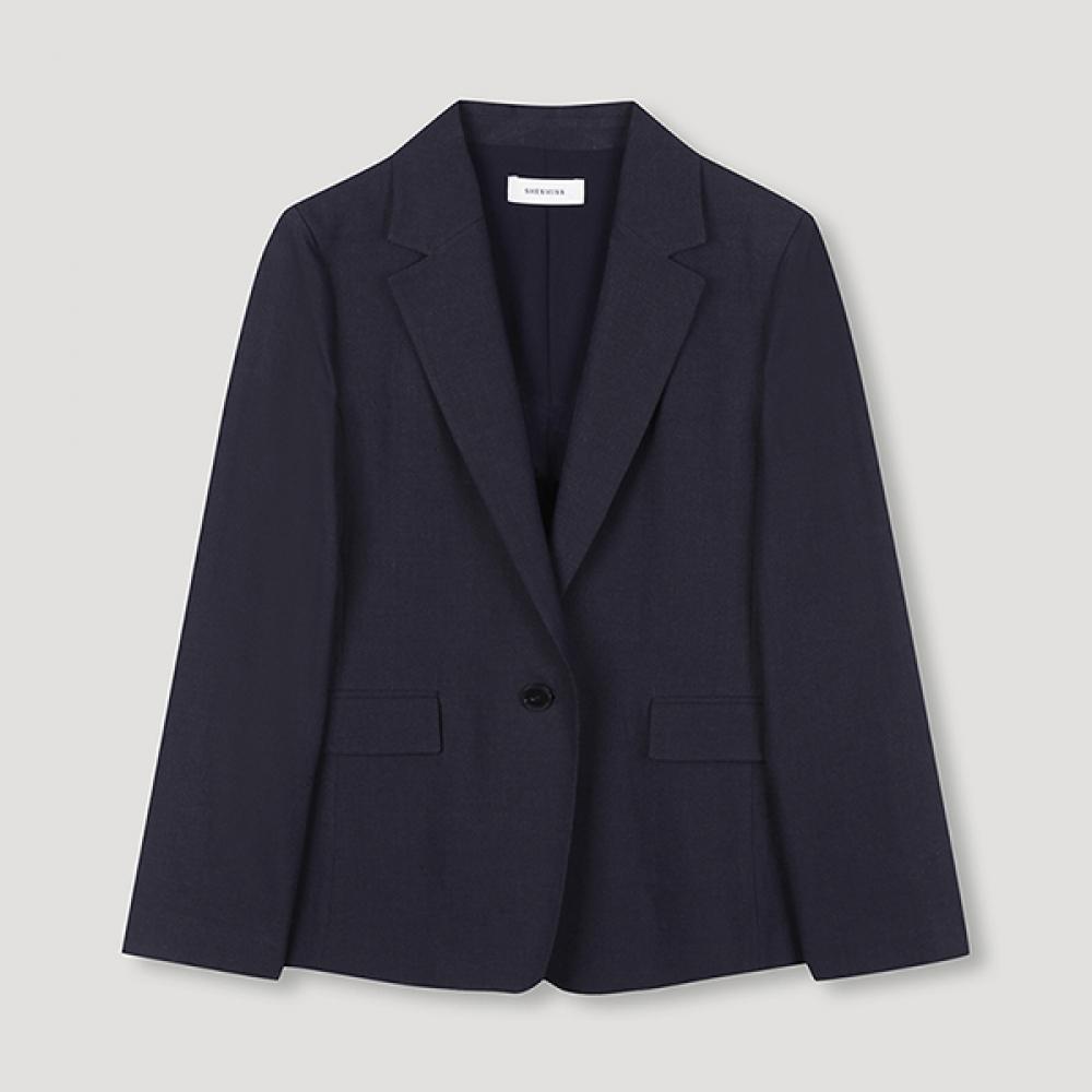 

She S miss базовая куртка из льняной смеси Swwjkn22740 Dn DARK NAVY/55