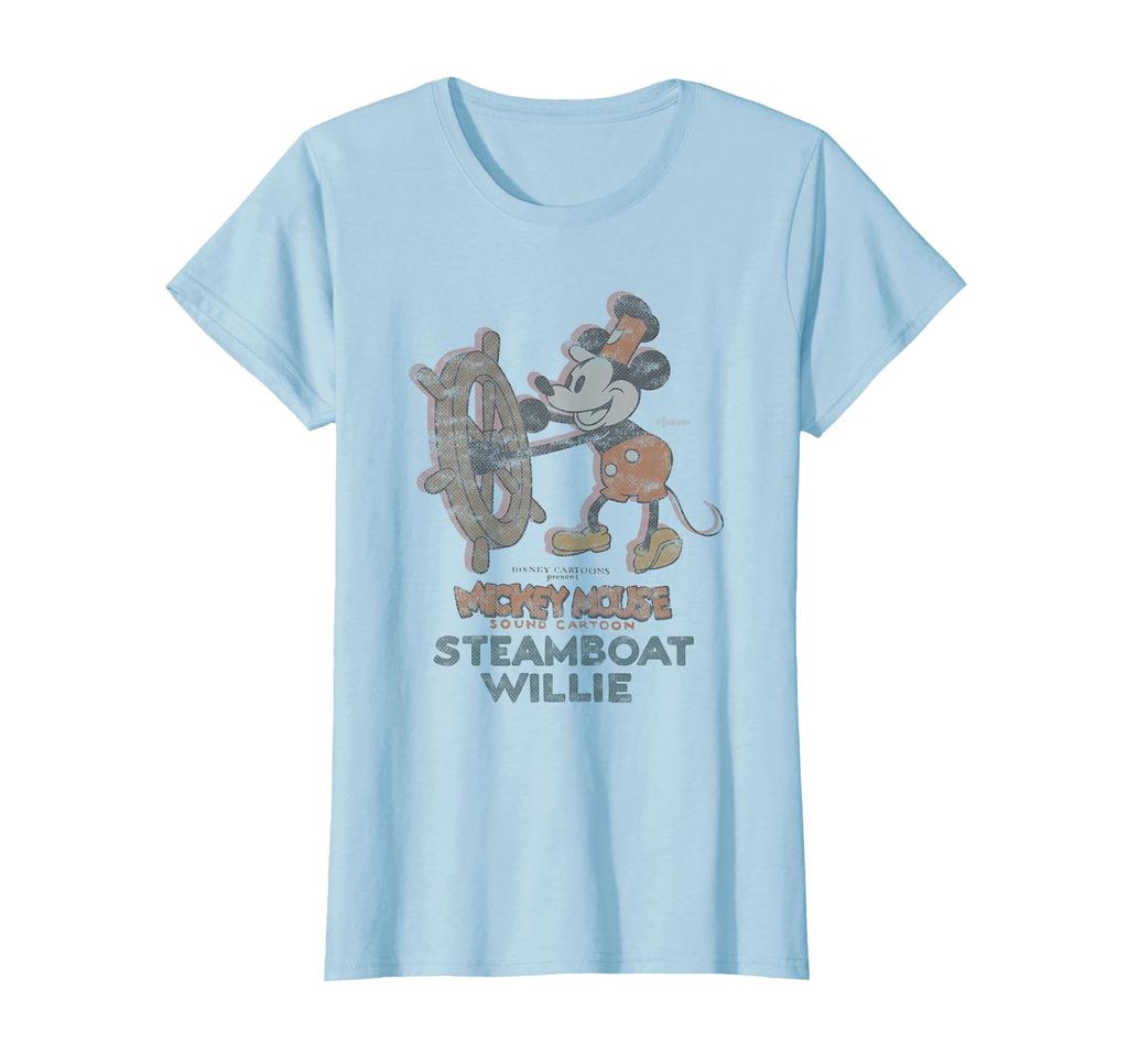 Disney 100 Mickey Mouse Steamboat Willie Boat Wheel D100 T-shirt