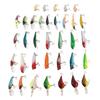 35Pcs Simulation Hard Bait Mixed Minnow Fishing Lure Kit Minnow Lure for Freshwater Saltwater Boat Fishing