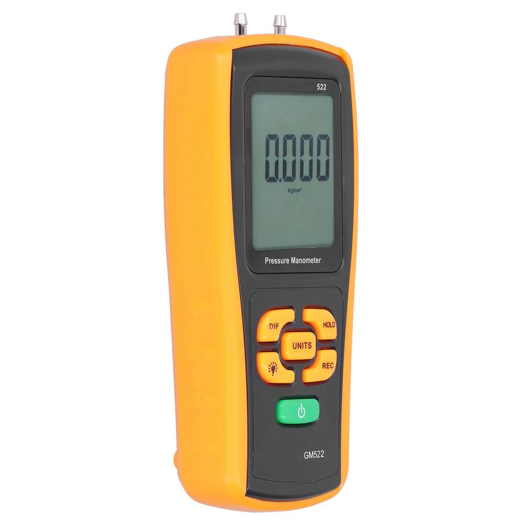 GM522 Air Pressure Meter Portable Manometer Digital Differential Pressure Gauge Testing Tool