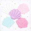 10Pcs 76*58mm Glitter Dot Print Shell Padded Appliques for DIY Cake Topper & Baby Headwear BB Clip Accessories Decor Patches