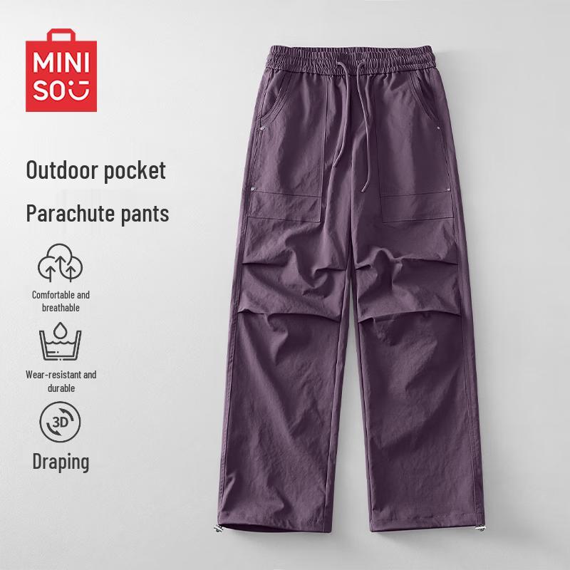 

MINISO Men s Stylish Multi-Pocket Cargo Pants 3XL