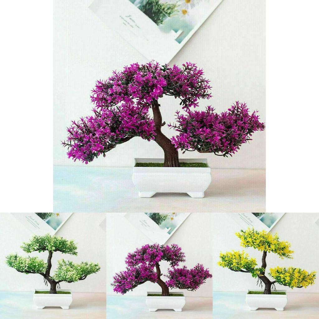 High-quality Realistic Artificial Bonsai Pine Tree Pot Plant For Elegant Home Decor