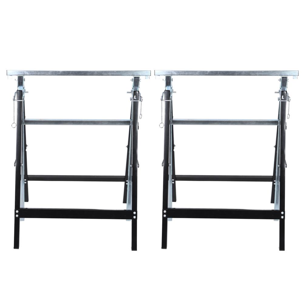 2Pcs/Set Height Adjustable Detachable Folding Lifting Bracket Frame Support for Work Table