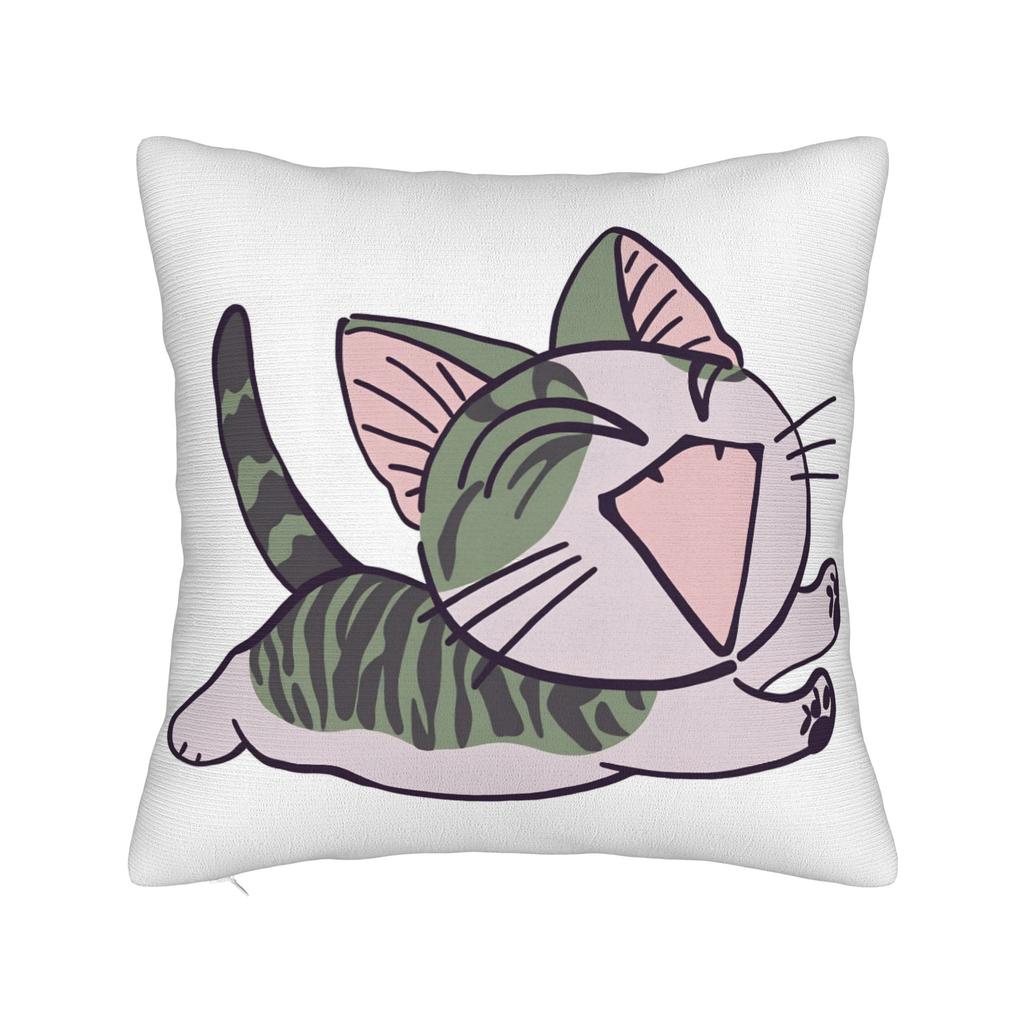 C-Chis S-Sweet H-Home Cat Pillow Cover Comfy Cushion Cover Morden Pillow Case For Sofa Couch Bed Living Room
