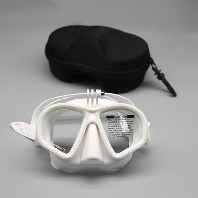 Máscara de Buceo Libre de Vidrio Templado Set de Snorkel Snorkel Plegable Tipo J Máscara de Buceo con Montura para Cámara